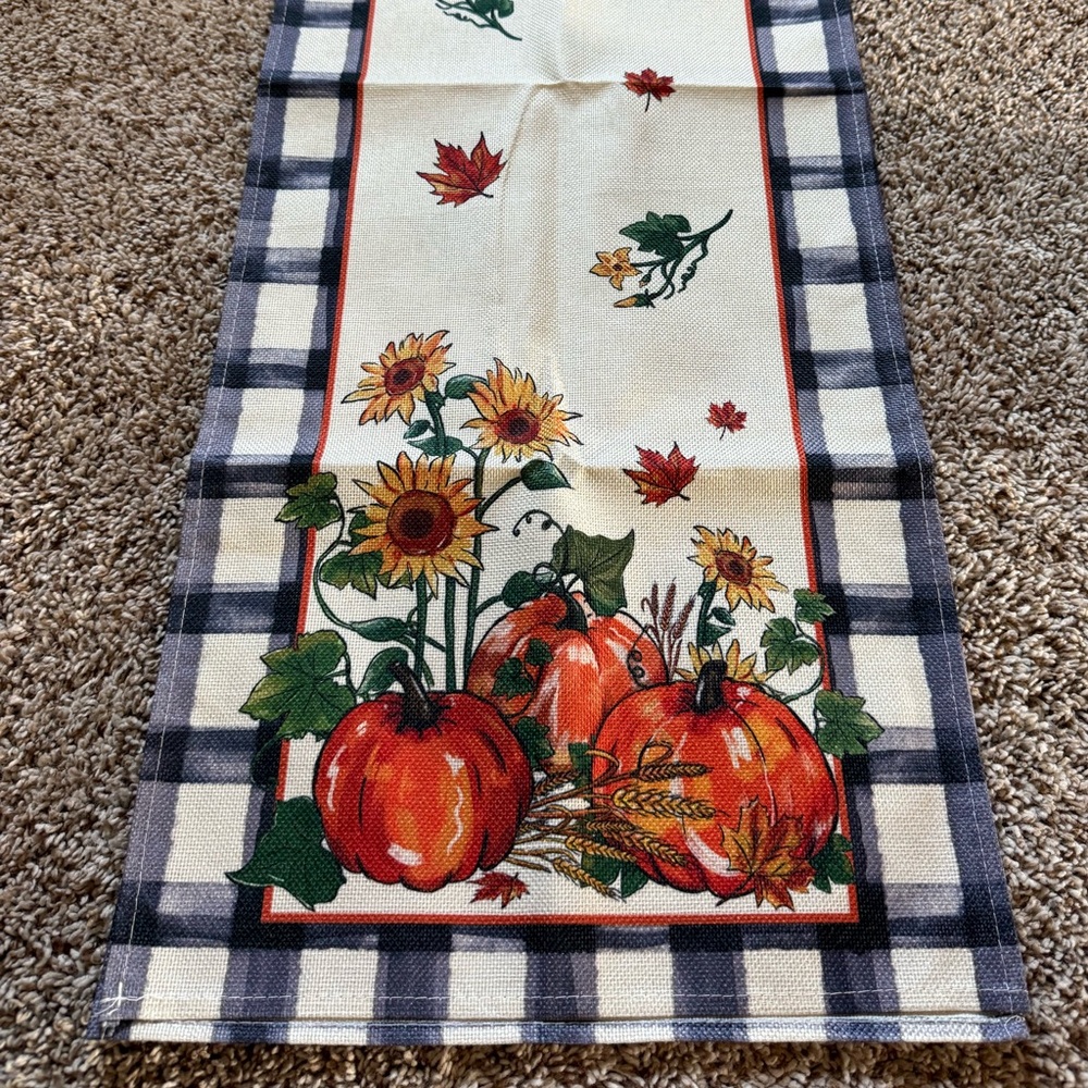 ~New Fall Autumn Harvest Table Runner~